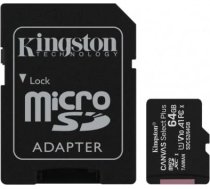 Kingston MEMORY MICRO SDXC 64GB UHS-I/W/ADAPTER SDCS2/64GB KINGSTON