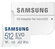 Samsung Memory card microSD MB-MC512SA EU EVO Plus 512GB + adapter