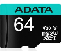 Adata MEMORY MICRO SDXC 64GB W/ADAP./AUSDX64GUI3V30SA2-RA1 ADATA