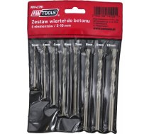 Awtools AW TCT CYL. DRILL BIT SET/ CONCRETE 8pcs 3-10mm