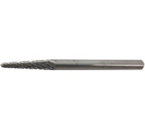 Beta SINTERED CARBIDE ROTARY FILE, ROUNDED CONICAL SHAPE, 3X13MM, 3MM SHANK, STANDARD NOTCH WITH CHI