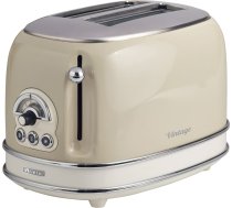 Ariete Vintage Toaster 155 (beige, 810 watts, for 2 slices of toast)