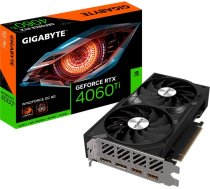 Gigabyte Graphics Card|GIGABYTE|NVIDIA GeForce RTX 4060 Ti|8 GB|GDDR6|128 bit|PCIE 4.0 16x|GPU 2550 MHz|2xHDMI|2xDisplayPort|GV-N406TWF2OC-8GD