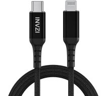 Invzi USB-C to Lightning Cable, MFi, 2m (Black)