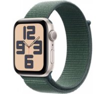 Apple Watch SE GPS 44 mm Starlight Aluminium Case with Lake Green Sport Loop