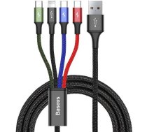 Baseus Fast USB Cable 4in1 2xUSB-C / Lightning / Micro 3,5A 1,2m - Black