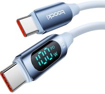 Toocki Cable USB-C to USB-C Toocki TXCTT1- XX04-B2, 2m, FC 100W (blue)