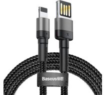 Baseus Lightning USB cable (reversible) Baseus Cafule 2.4A 1m (gray-black)