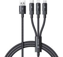 Mcdodo 3in1 USB to USB-C / Lightning / Micro USB Cable, Mcdodo CA-5790, 3.5A, 1.2m (black)