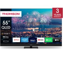 Thomson TV Set|THOMSON|55"|4K/Smart|QLED|3840x2160|Wireless LAN|Bluetooth|Google TV|Black|55QG6C14