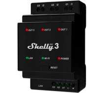 Shelly DIN Rail Smart Switch Shelly Pro 3 with dry contacts, 3 channels