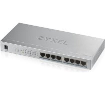 Zyxel GS1008HP Nepārvaldīts Gigabit Ethernet (10/100/1000) Power over Ethernet (PoE) Pelēks