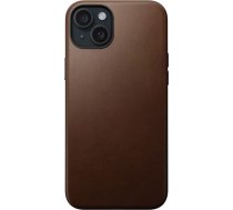 Nomad Modern Leather Case iPhone 15 Plus Brown