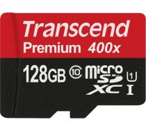 Transcend microSDXC        128GB Class 10 UHS-I 400x + SD Adapter