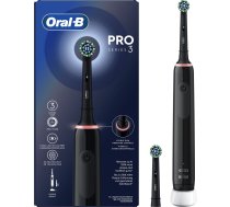 Oral-B Pro 3 3000 Pieaugušo Rotējoša-vibrējoša zobu suka Melns