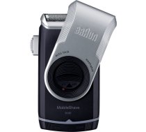 Braun MobileShave PocketGo M90 Zils, Sudrabs