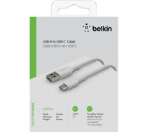 Belkin USB-C/USB-A Cable 2m braided, white CAB002bt2MWH