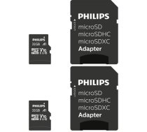 Philips MicroSDHC 2-Pack    32GB Class 10 UHS-I U1 incl. Adapter