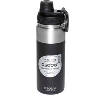 Asobu Alpine Flask Bottle Black, 0.53 L