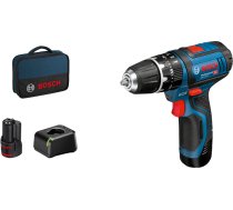 Bosch GSB 12V-15 Professional 1300 RPM Melns, Zils