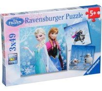 Ravensburger Winter Adventures 3 X 49 pcs Puzzle  Disney Frozen