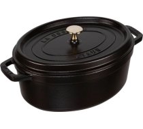 Staub Oval Cocotte, 29cm cast iron, black