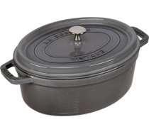 Staub Oval Cocotte, 29cm cast iron, graphite grey