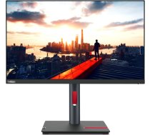 Lenovo ThinkVision P24h-30 LED display 60,5 cm (23.8") 2560 x 1440 pikseļi Quad HD Melns