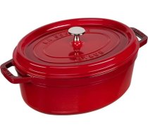 Staub Oval Cocotte, 29cm cast iron, cherry