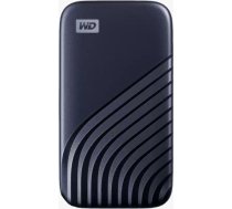 Western Digital External SSD|WESTERN DIGITAL|My Passport|500GB|USB-C|Write speed 1000 MBytes/sec|Read speed 1050 MBytes/sec|Proprietary|WDBAGF5000ABL-WESN