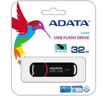 Adata MEMORY DRIVE FLASH USB3.1 32GB/BLACK AUV150-32G-RBK ADATA