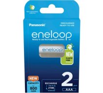 Eneloop 1x2 Panasonic Eneloop Micro AAA 800mAh Ni-MH        BK-4MCDE/2BE