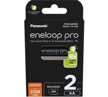 Eneloop 1x2 Panasonic Eneloop Pro Mignon 2500mAh AA Ni-MH    BK-3HCDE/2BE