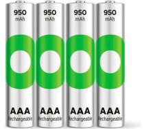 Gp Batteries 1x4 GP ReCyko NiMH Battery AAA 950mAH, ready to use