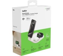 Belkin BOOST Charge 3in1 Qi2 15W magn.Charg.Stand wh.  WIZ029vfWH