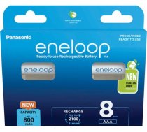 Eneloop 1x8 Panasonic Eneloop Micro AAA 800mAh Ni-MH        BK-4MCDE/8BE