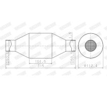 Katalizators, Universāls WALKER 65201