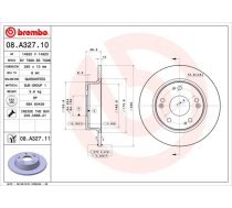 Bremžu diski BREMBO 08.A327.11