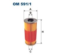 Eļļas filtrs FILTRON OM 591/1