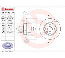 Bremžu diski BREMBO 08.9739.10