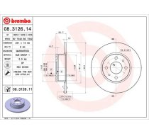 Bremžu diski BREMBO 08.3126.11