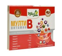 NikSen multi B vitamin complex, 40 tablets