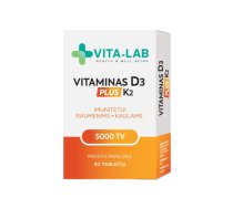 VITA-LAB Vitamin D3 5000 + K2, 30 tablets