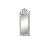 Sienas spogulis DKD Home Decor Balts Egle spogulis Koks MDF 39 x 3 x 108 cm
