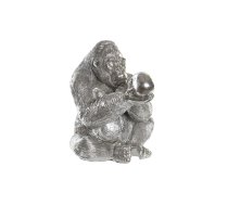 Dekoratīvās figūriņas DKD Home Decor Sudrabains Sveķi Gorilla (38,5 x 33 x 43,5 cm)