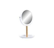 spogulis DKD Home Decor Balts Dabisks Bambuss Alumīnijs polistirols 17 x 17 x 31 cm