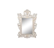 Sienas spogulis DKD Home Decor Balts Stikls Mango koks Neoklasicisma Kails 90 x 3 x 135 cm