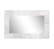 Sienas spogulis DKD Home Decor 154 x 4 x 94 cm Koks Balts Mango koks Rombs Moderns
