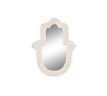 Sienas spogulis DKD Home Decor Balts Mango koks (45 x 2 x 60 cm)
