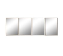 Sienas spogulis Home ESPRIT Balts Brūns Bēšs Pelēks Stikls polistirols 63,3 x 2,6 x 89,6 cm (4 gb.)